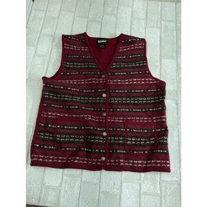Designers Original Studio 100% Wool Vest Women's Size S-M